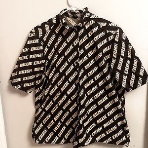 Divided Tops- Billie Eilish Button Up Shirt
